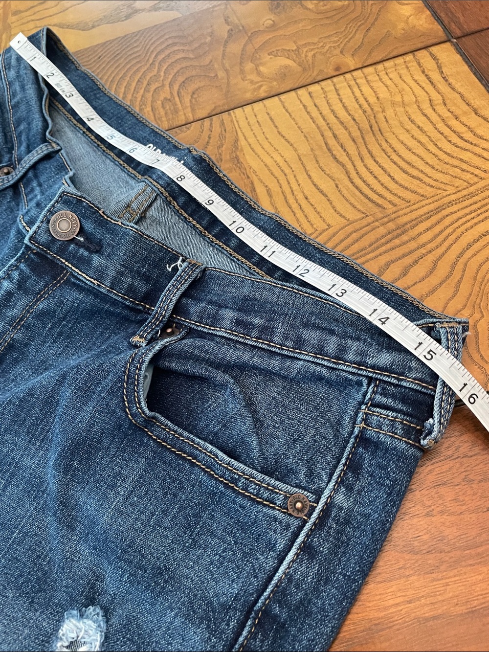 Old Navy Dark Blue Curvy Profile Jeans M57 - Picture 4 of 10